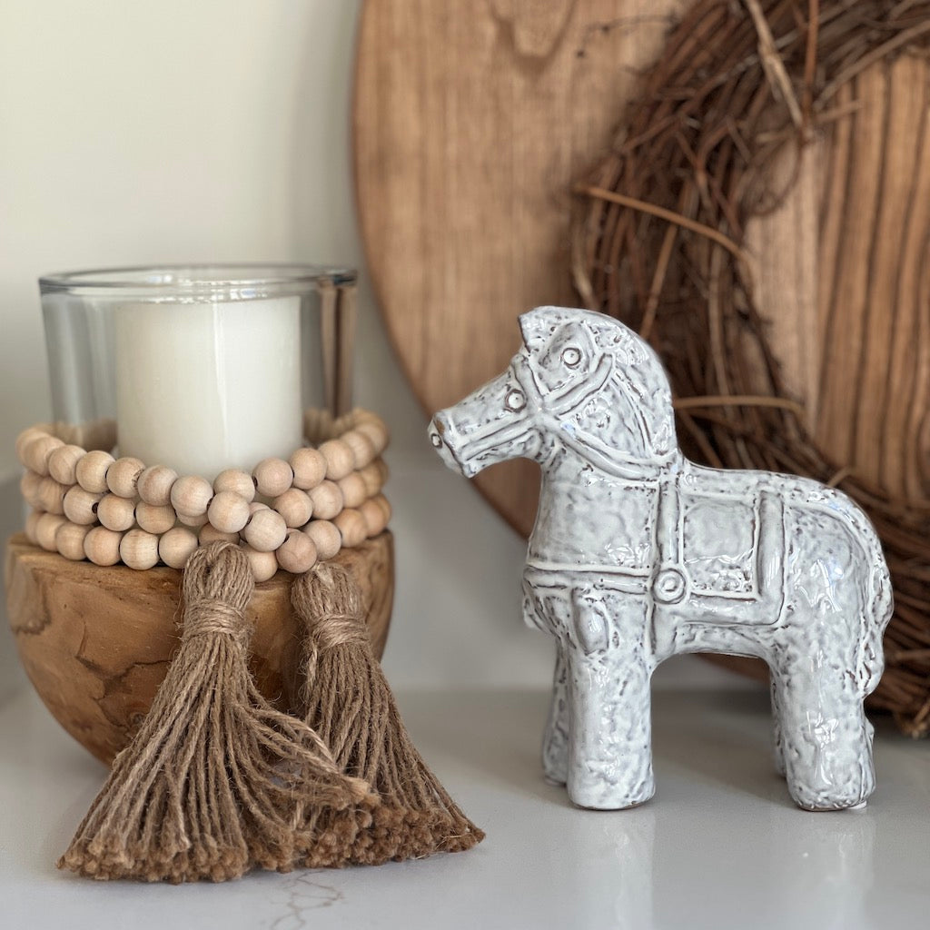 Small Ceramic Trojan Horse Ornament