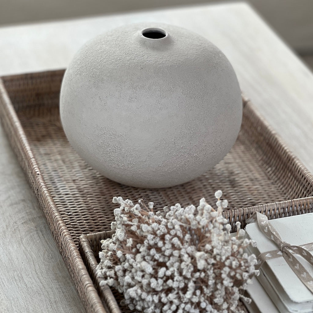 Ceramic Fine Textured Round Vase