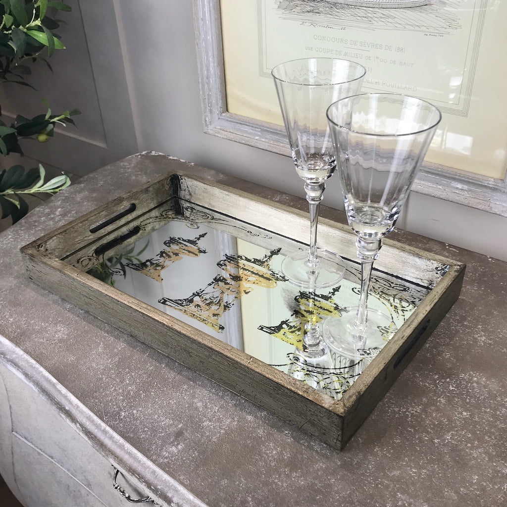 Illusion Mirrored Trophy Tray