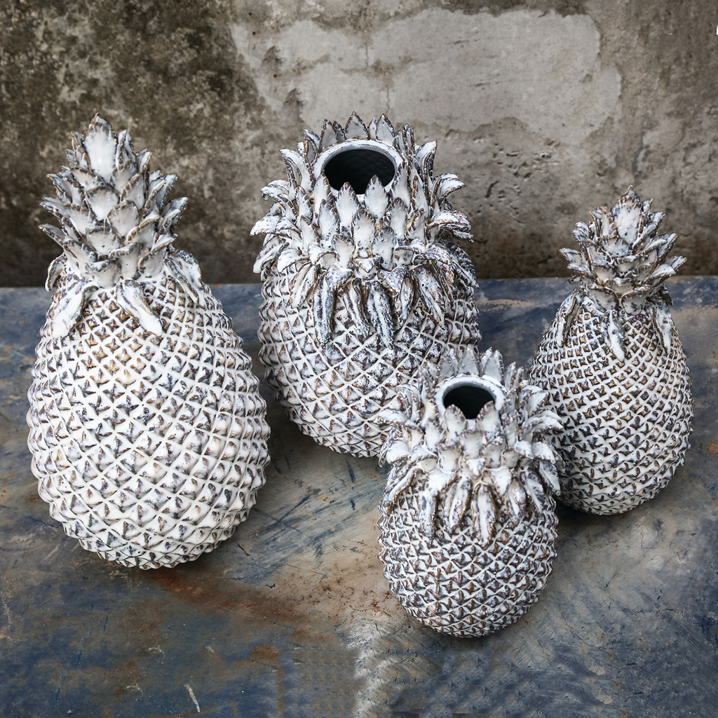 Ornate Pineapple Vases and Ornaments