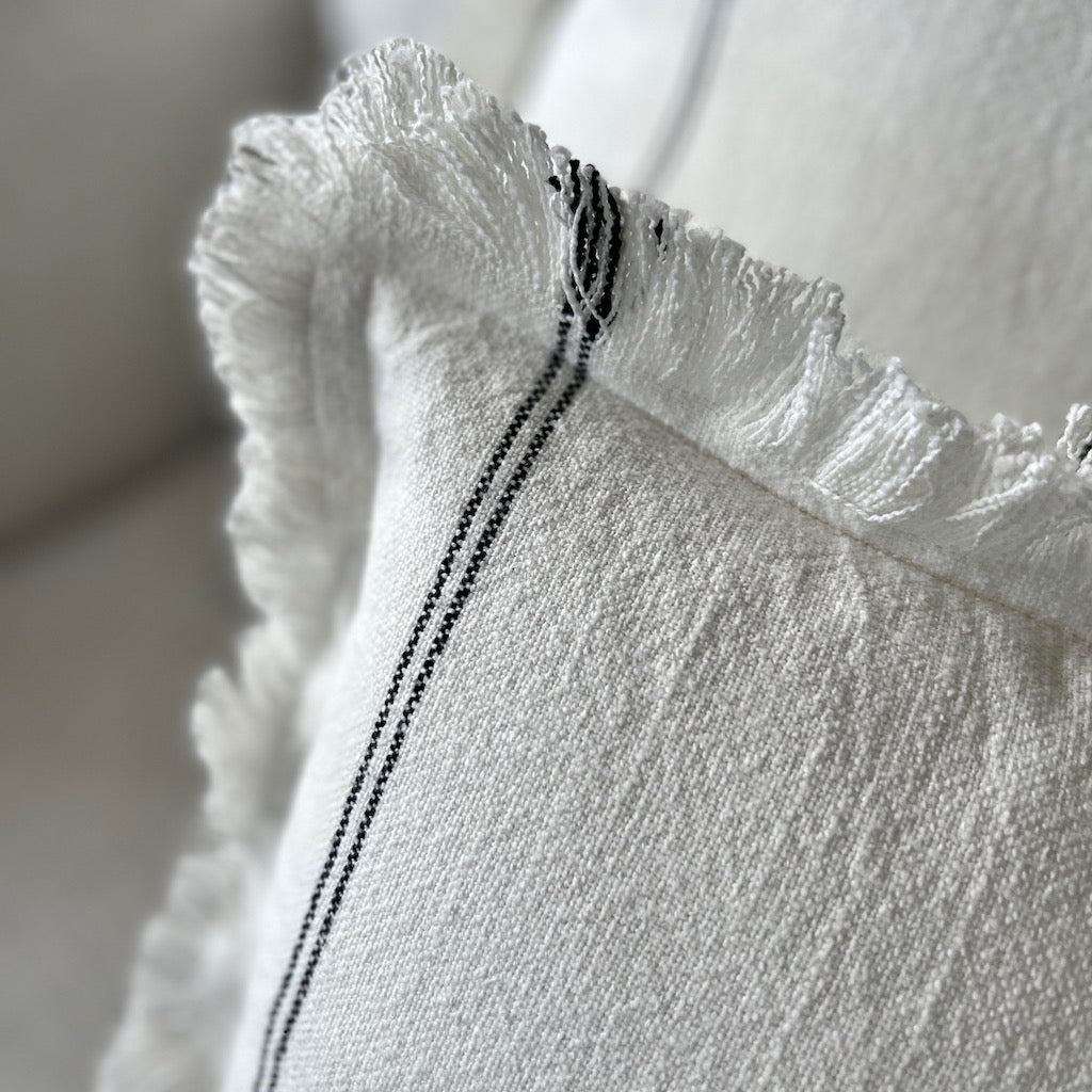 Moreton Stripe Cushion White