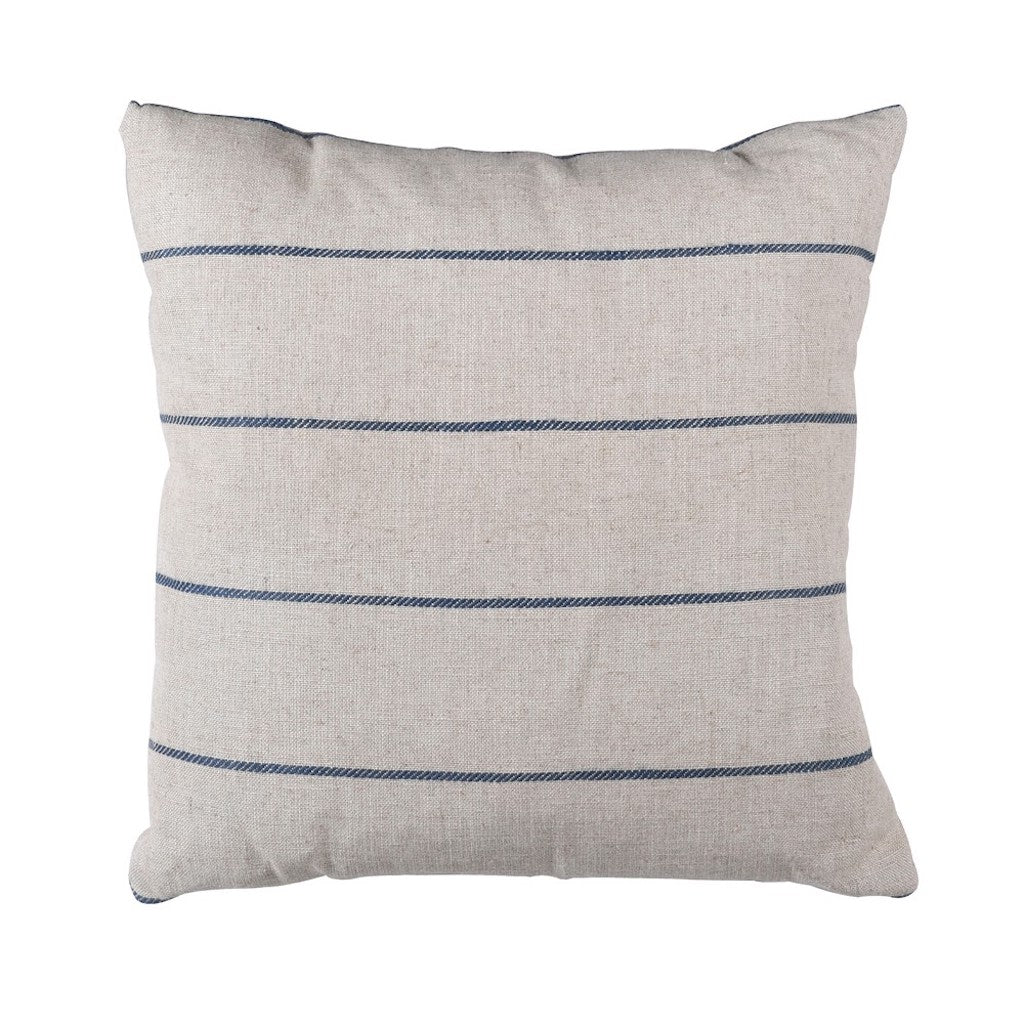 Blue Pinstripe Linen Cushion CoverBlue Pinstripe Linen Cushion Cover