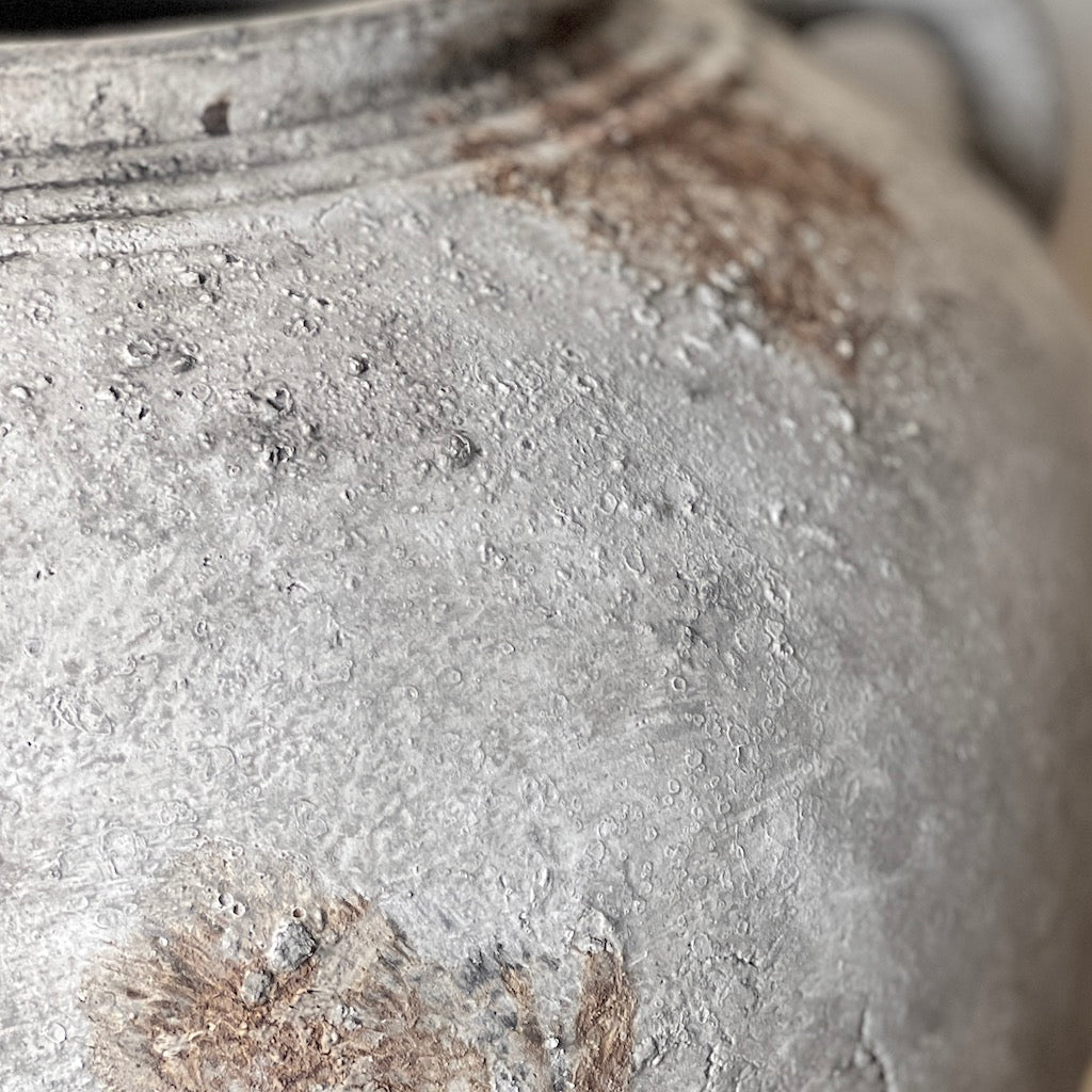 Charaso Aged Distressed Heavy Squat Vase