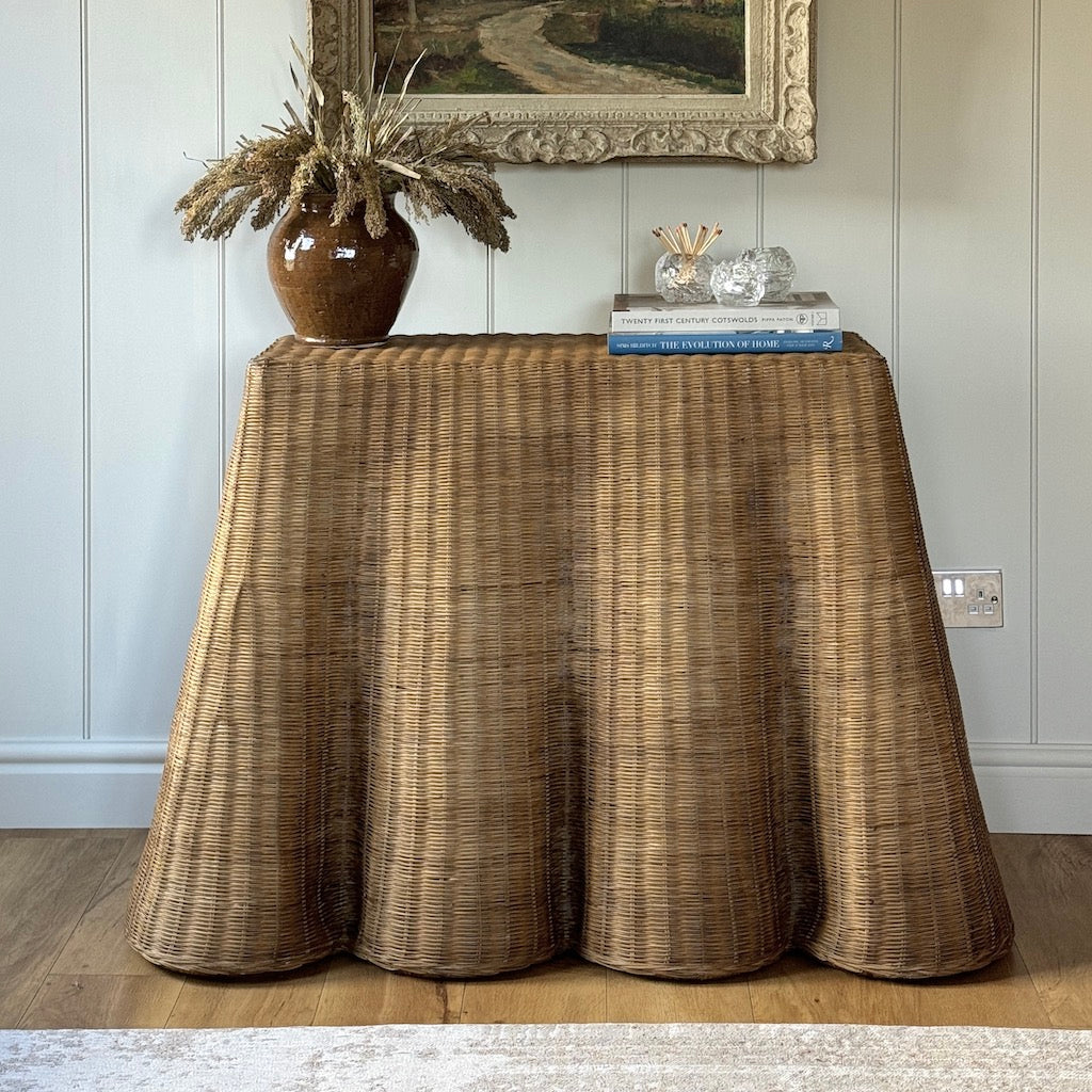 Wavy Rattan Console Tables – Cowshed Interiors