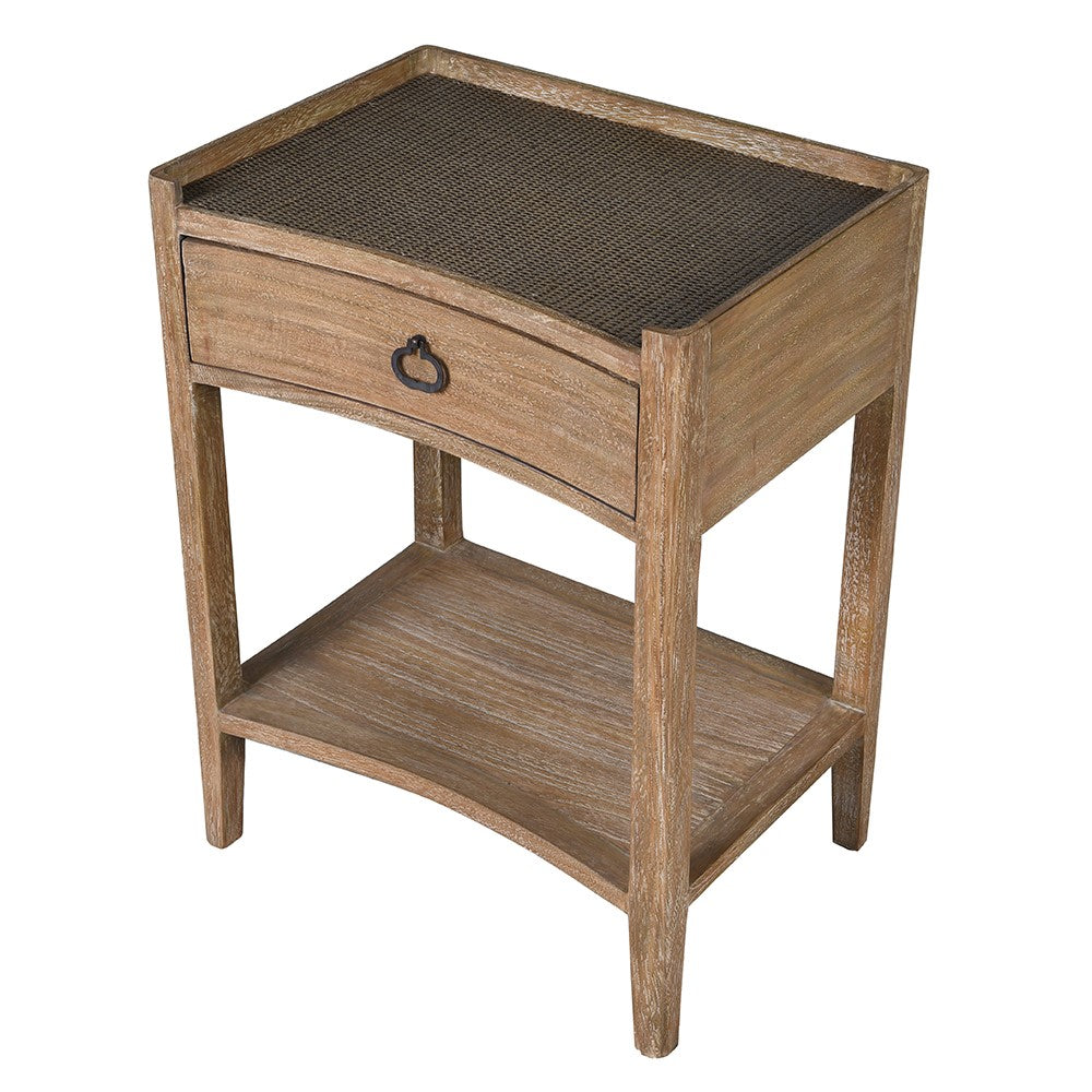 Colonial 1 Drawer Bedside Side Table