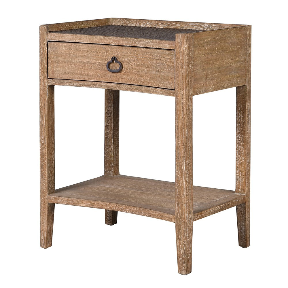 Colonial 1 Drawer Bedside Side Table