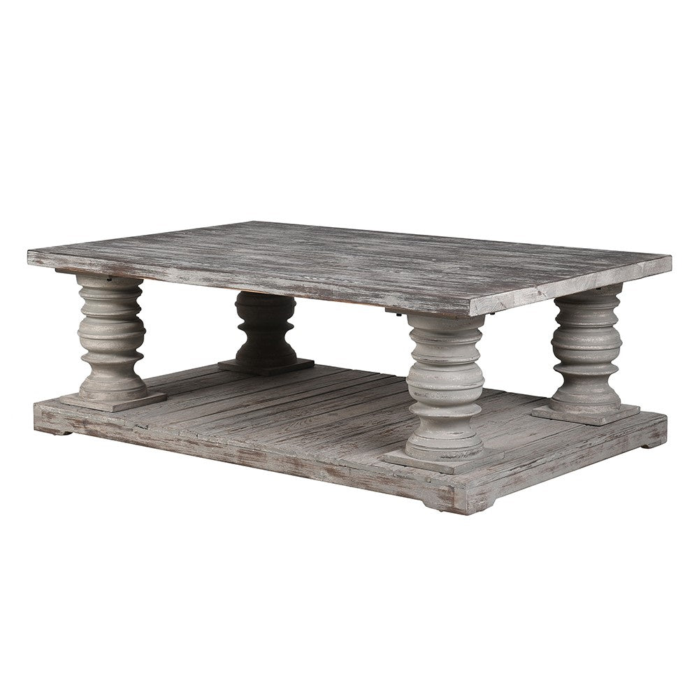 Distressed Chunky Coffee Table