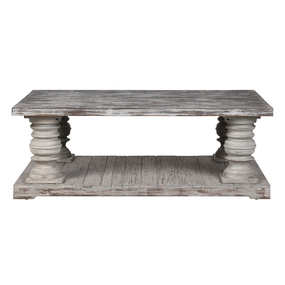 Distressed Chunky Coffee Table