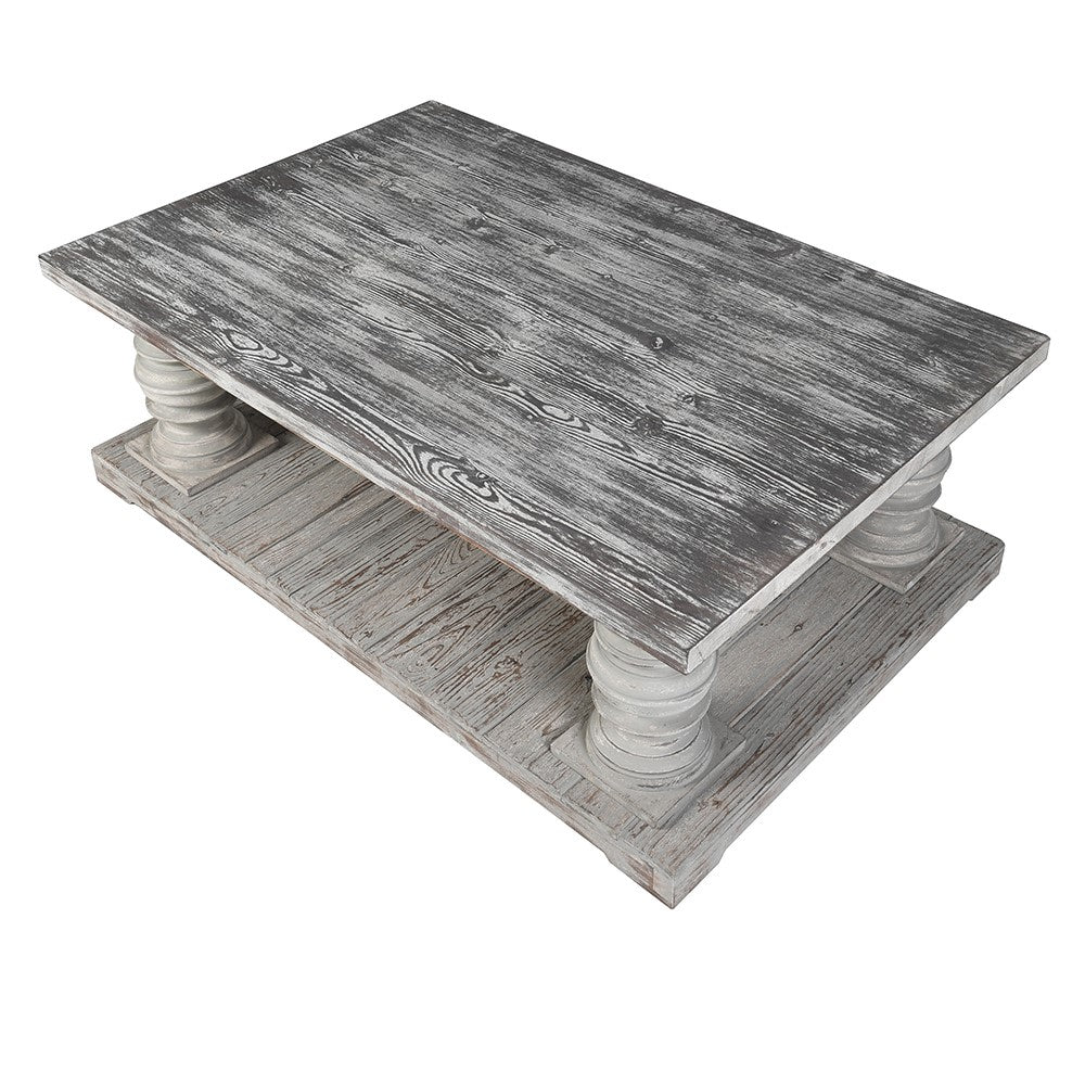 Distressed Chunky Coffee Table