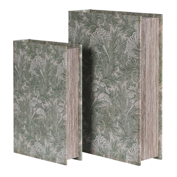 William Morris Style Book Boxes Set 2