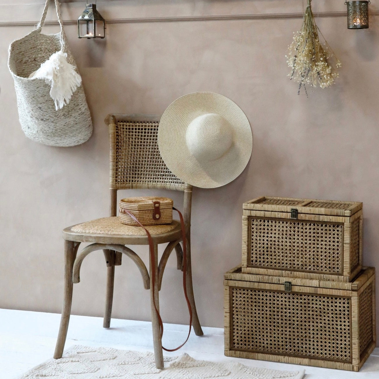 French Simple Rattan Bistro Chair – Cowshed Interiors