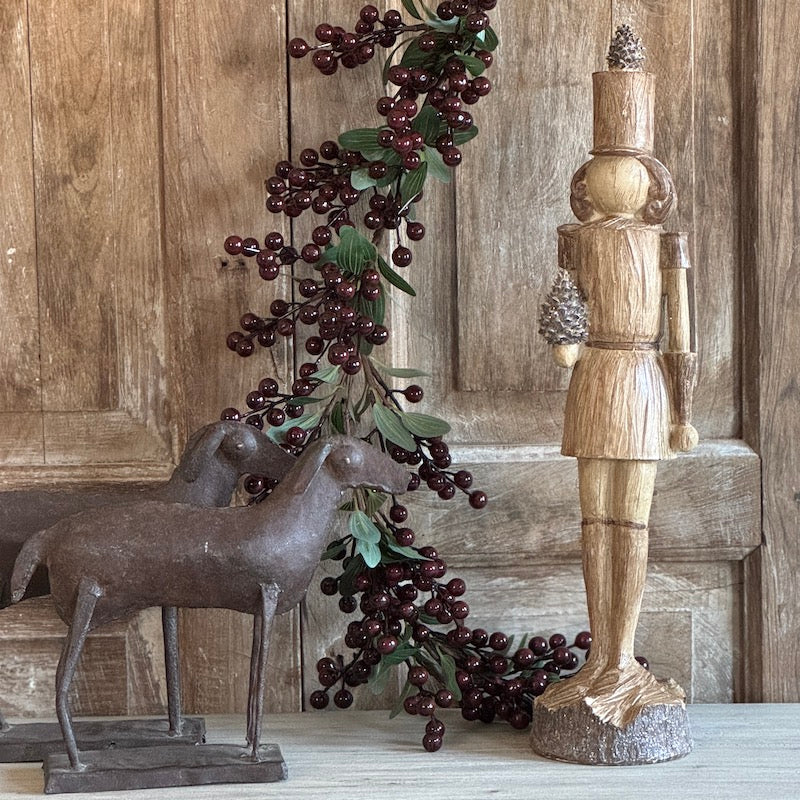 Christmas Pinecone Beefeater Nutcracker