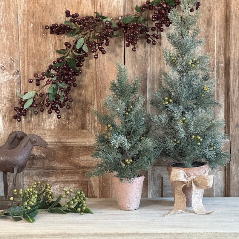 Faux Pine Tree in Terracotta Pot