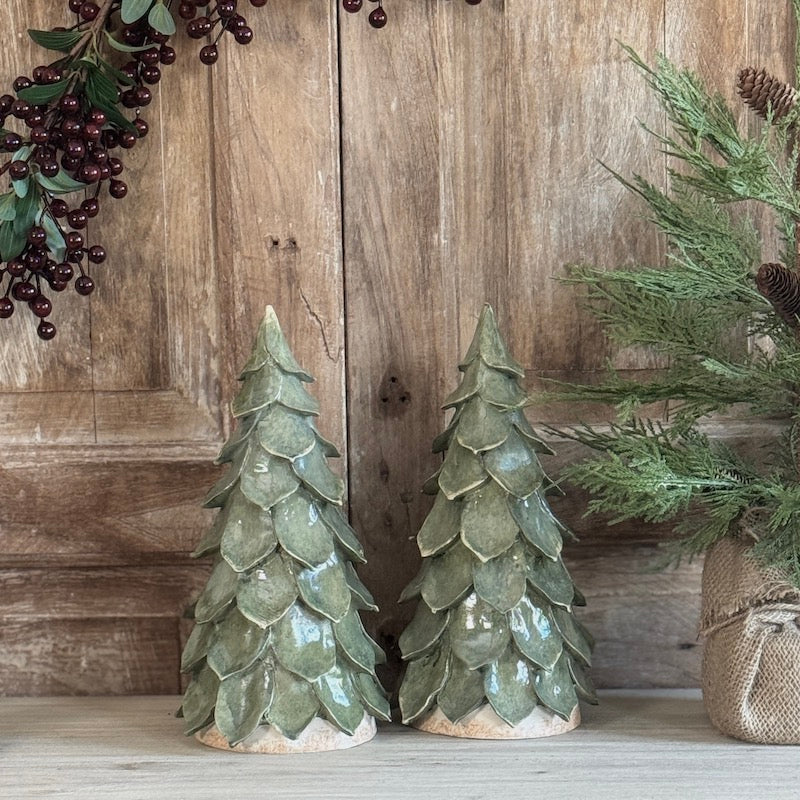 Ceramic Sage Green Christmas Tree