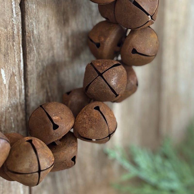 Rustic Hanging Bell Wreath