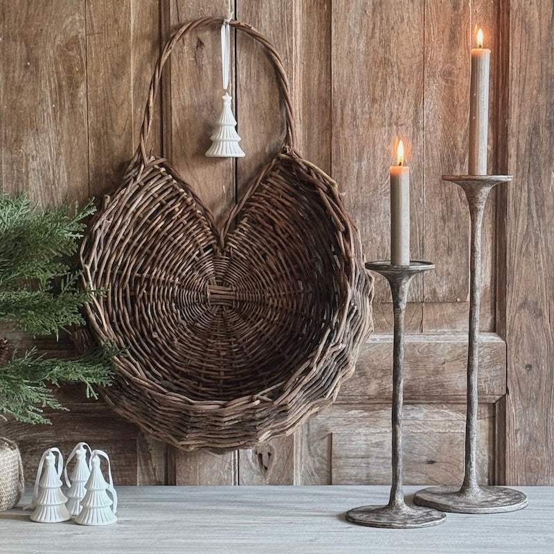 White Ceramic Tree Hanging Decoration – Set of 3