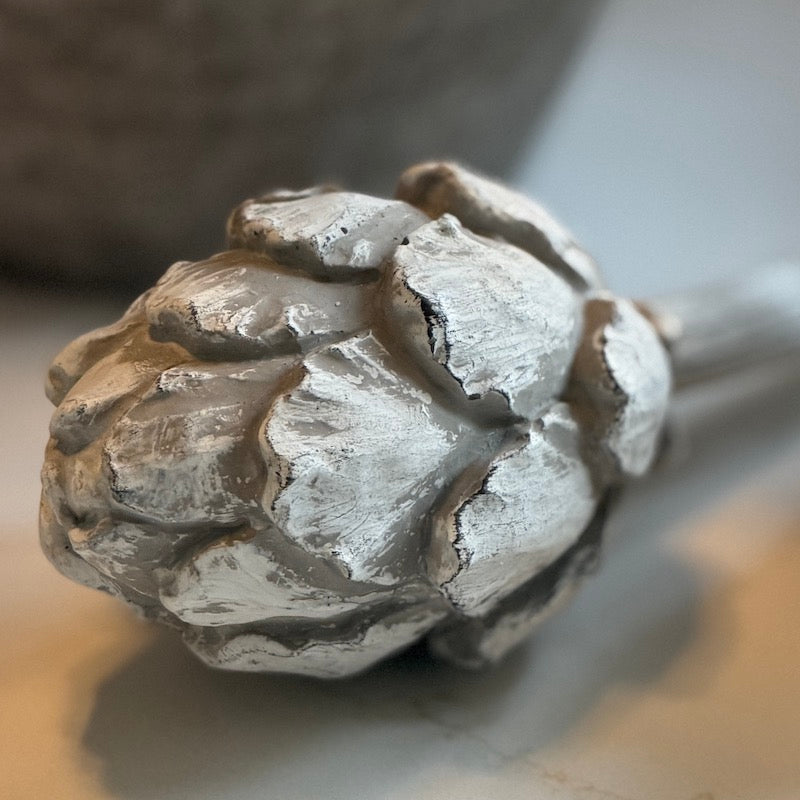 Light Greywash Artichoke Picks Set of 2