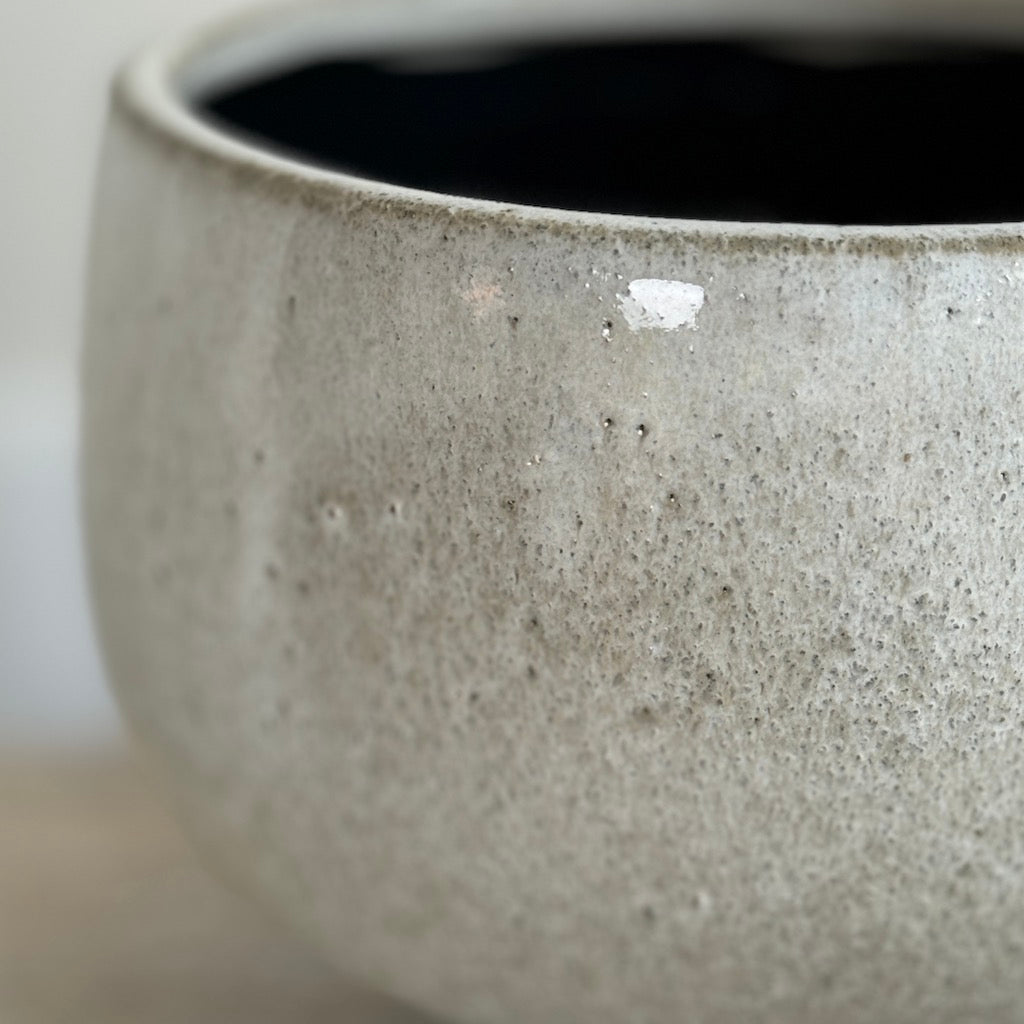 Latte Round Ceramic Bowl