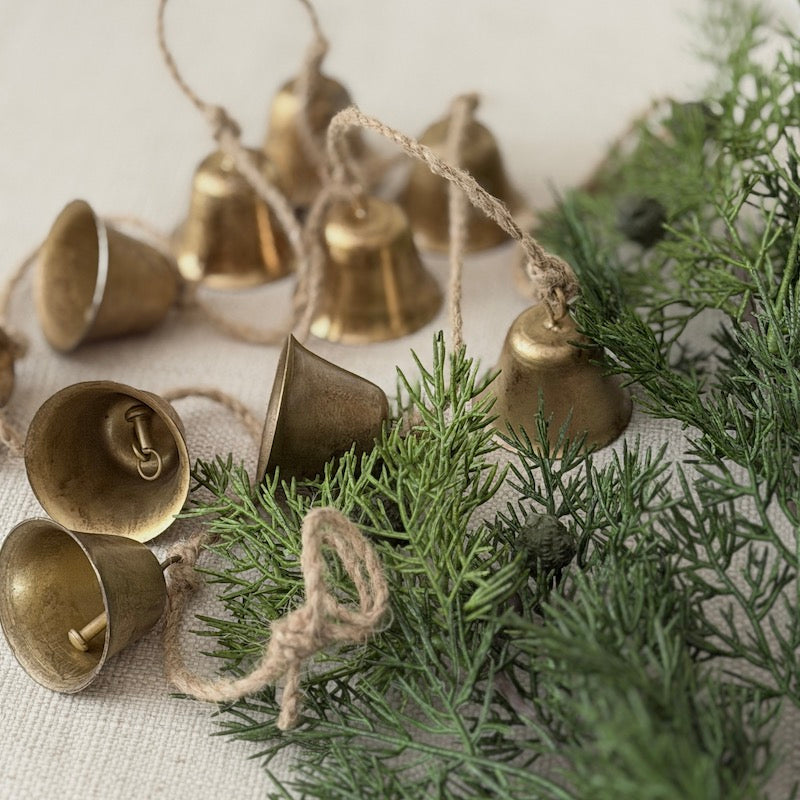 Antique Gold Bell Garland