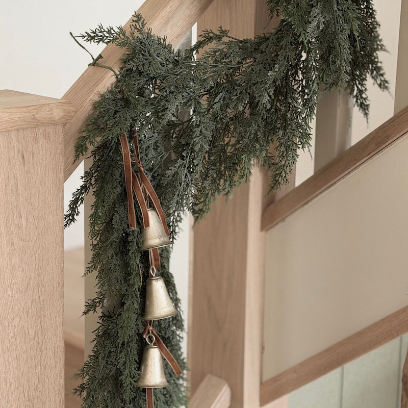 Antiqued Silver Bell Decoration