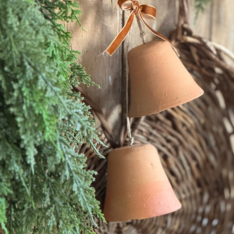 Small Decorative Handmade Clay Bell