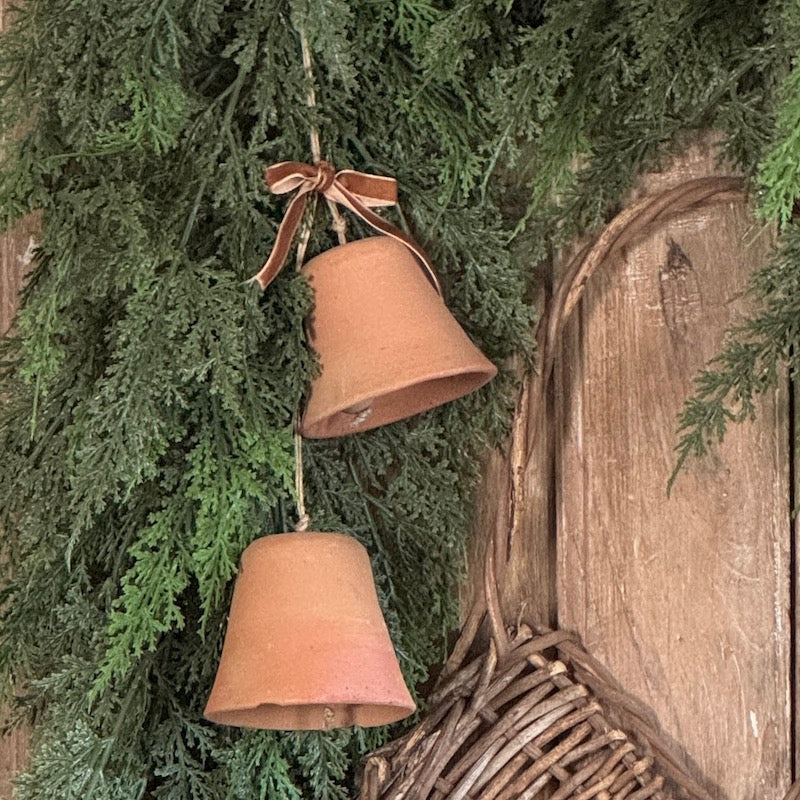 Small Decorative Handmade Clay Bell
