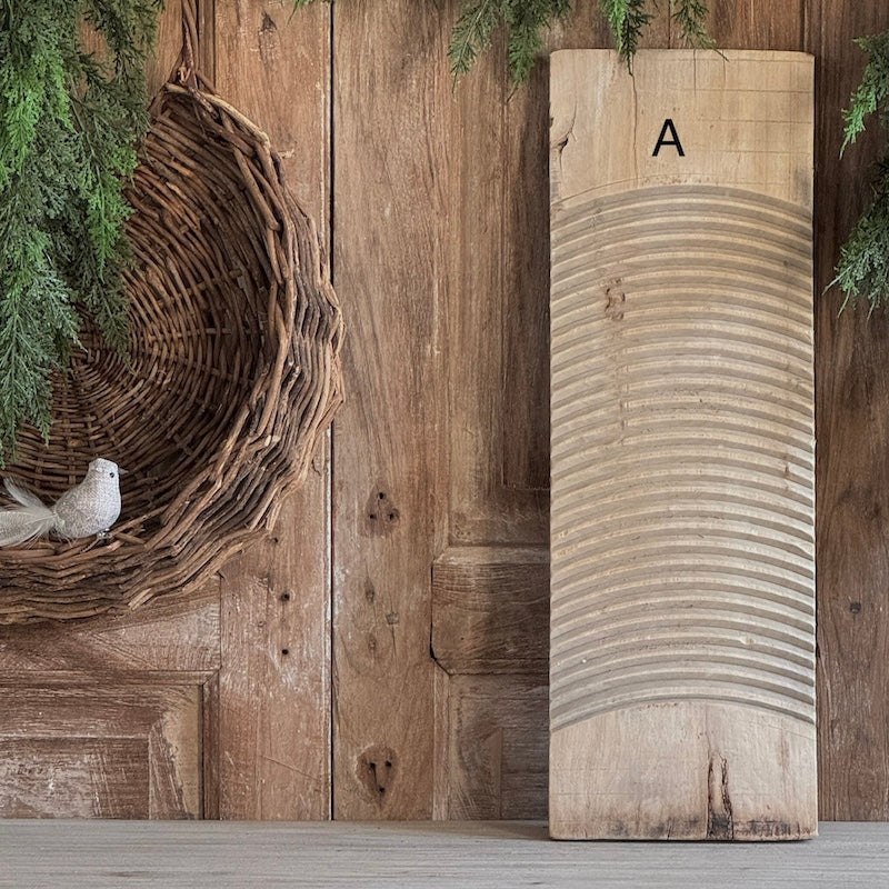 Weathered Rustic Wood Metal Console Table