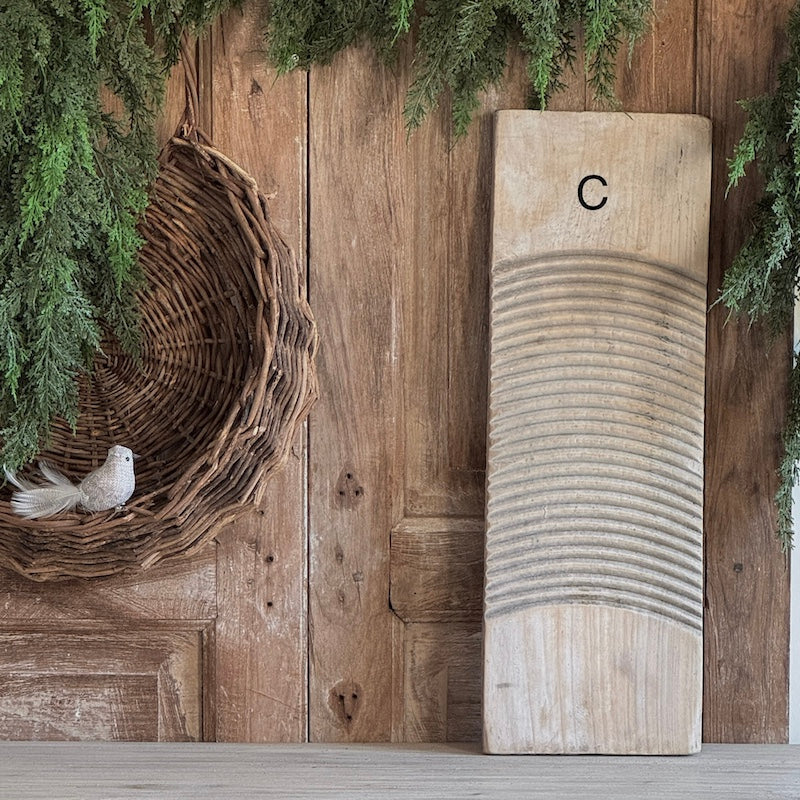 Weathered Rustic Wood Metal Console Table