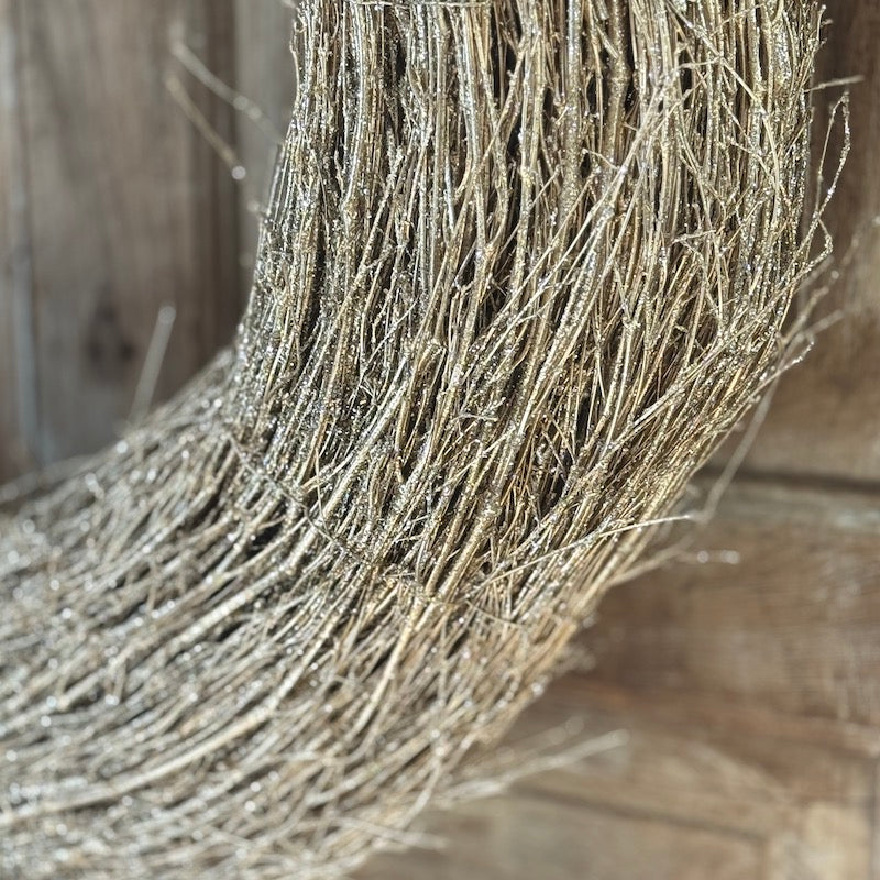 Stunning Extra Large Gold Birch Wreath - 68cm
