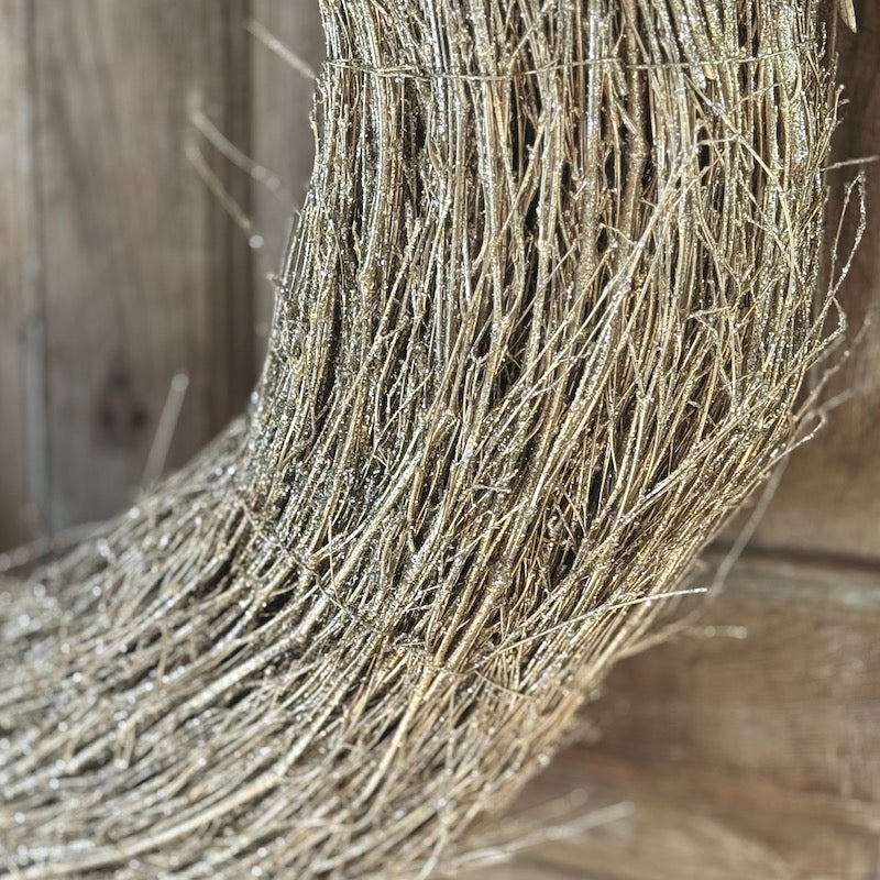 Stunning Extra Large Gold Birch Wreath - 68cm