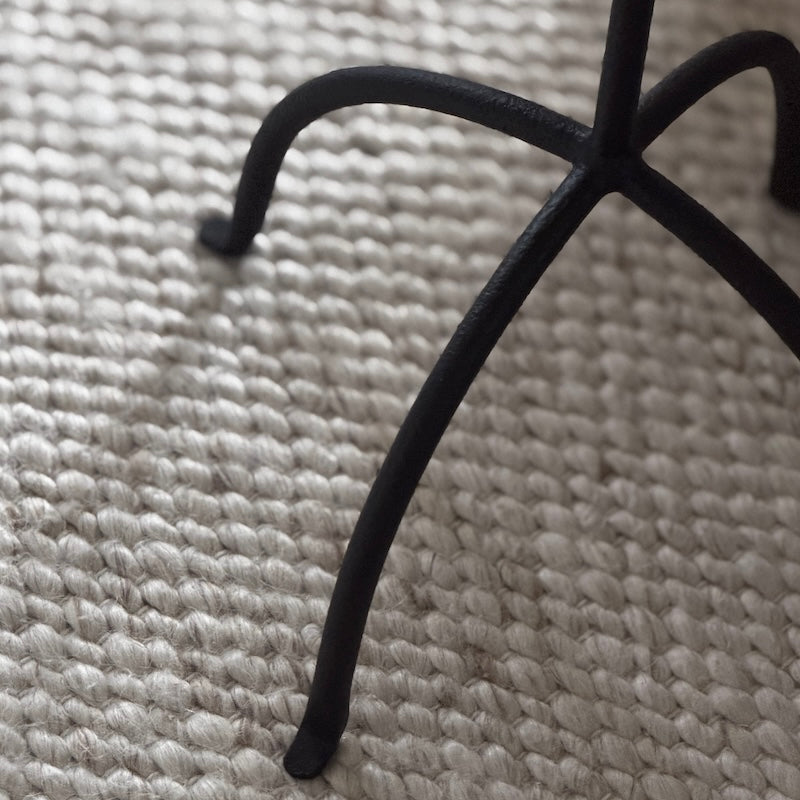 Black Iron Side Table – Quad Leg Base