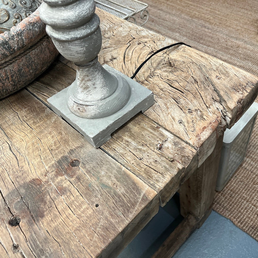 Large Rustic Vintage Reclaimed Bleached Table