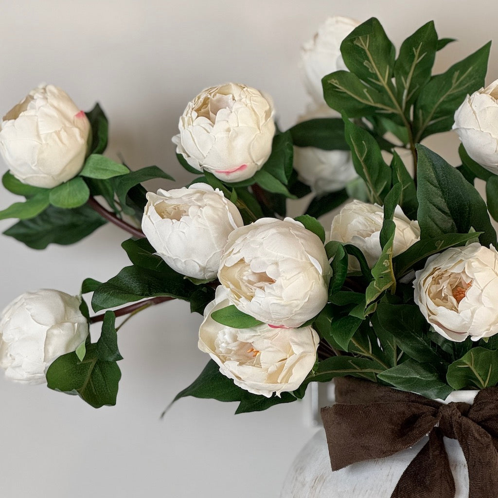 Faux Real Touch Two Bloom Peony