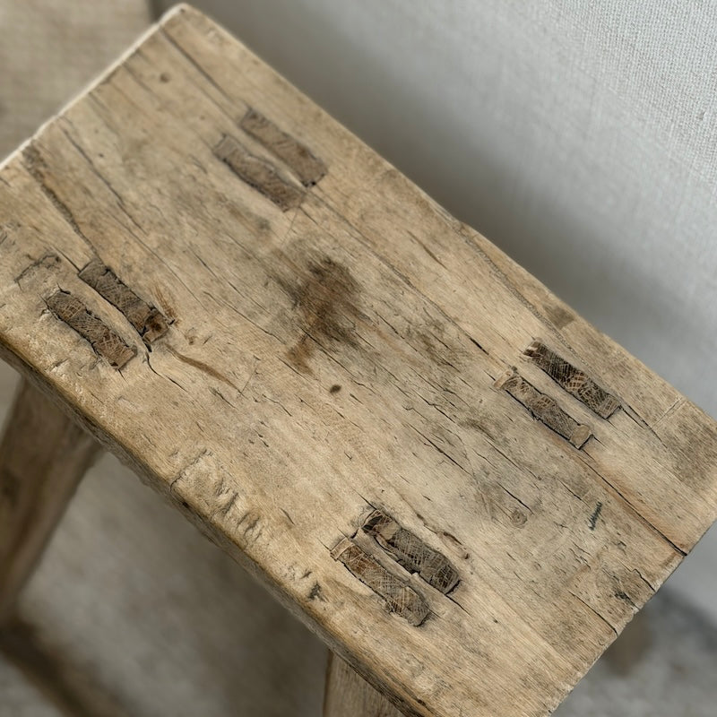 Reclaimed Vintage Wood Stool (No.5)