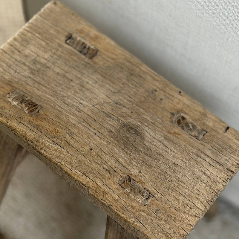 Reclaimed Vintage Wood Stool (No.6)