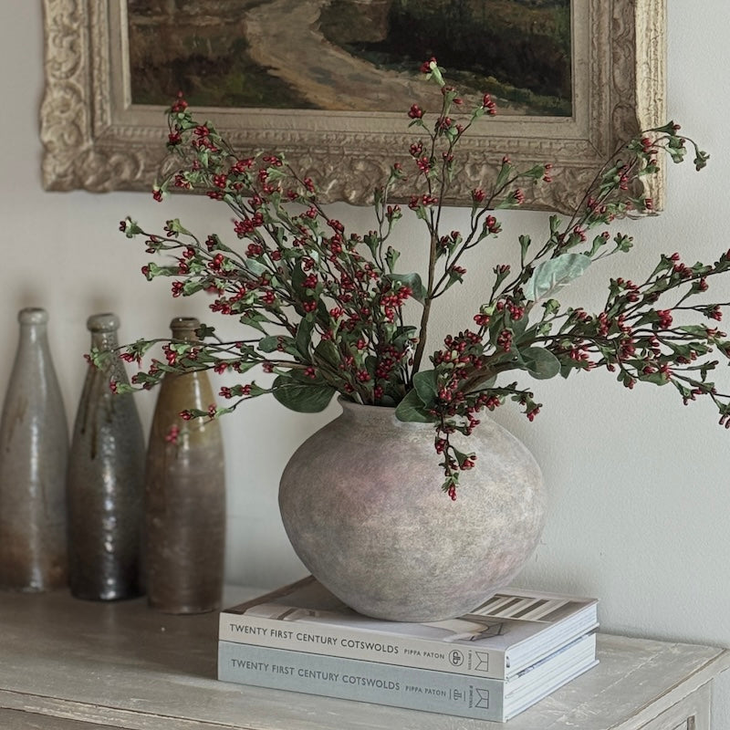 Faux Gypsum Berry Spray