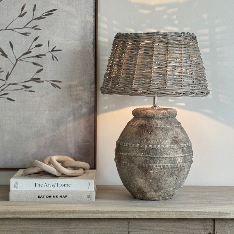 Ventura Aged Stone Table Lamp