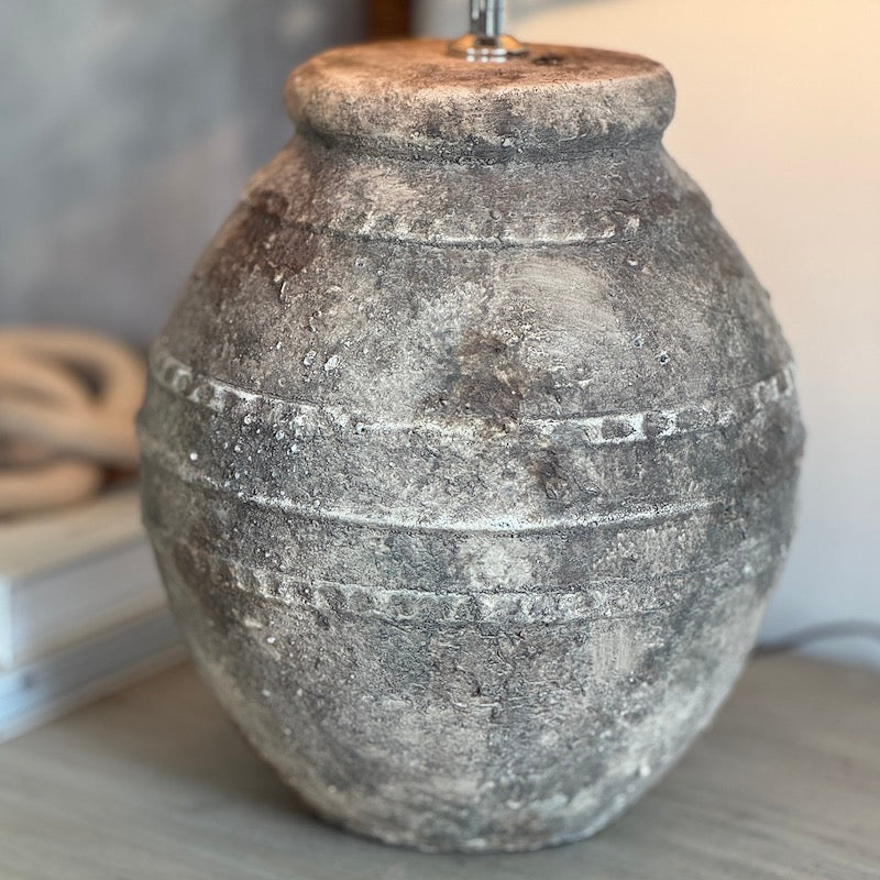 Ventura Aged Stone Table Lamp