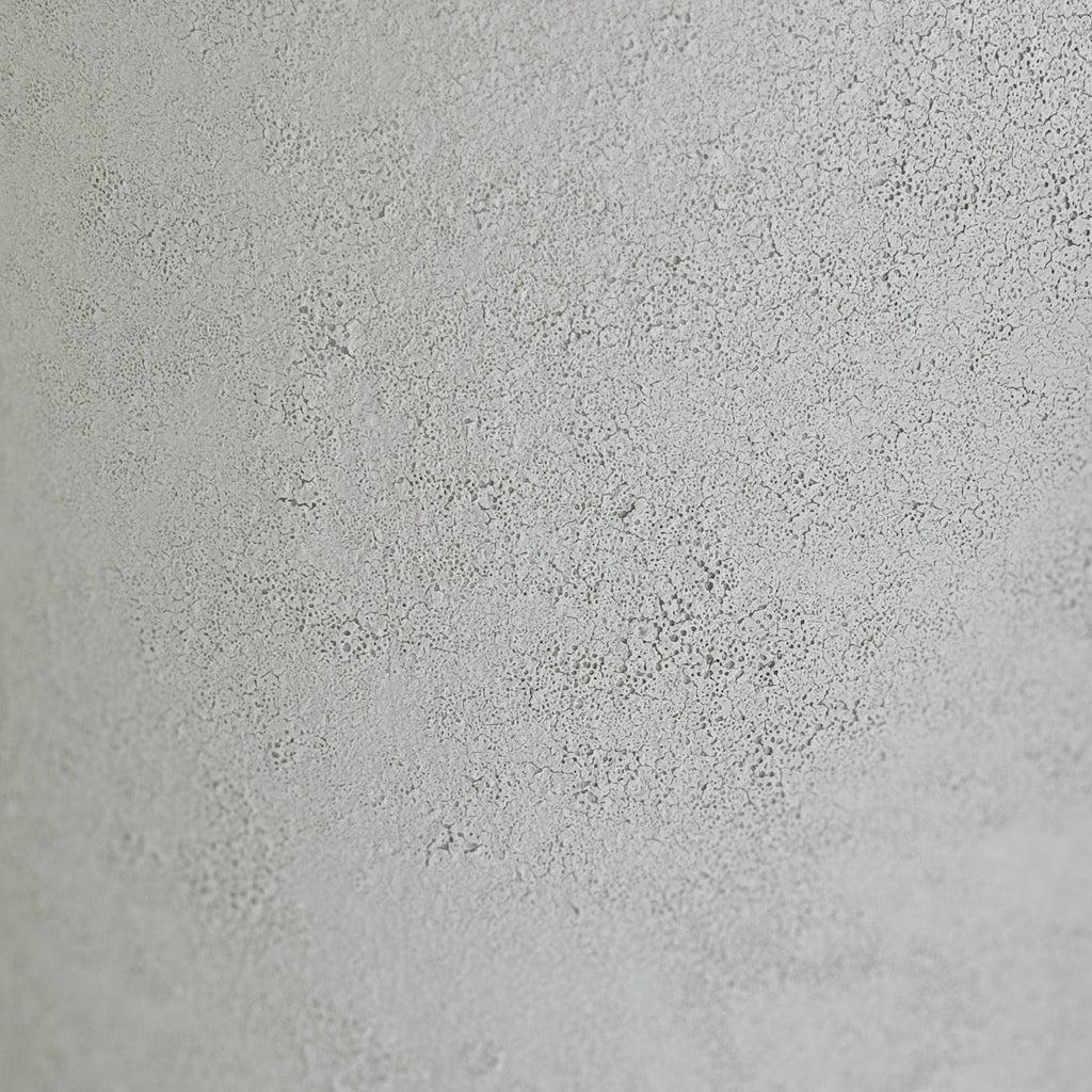 Fine Textured Ceramic Vase Matt White
