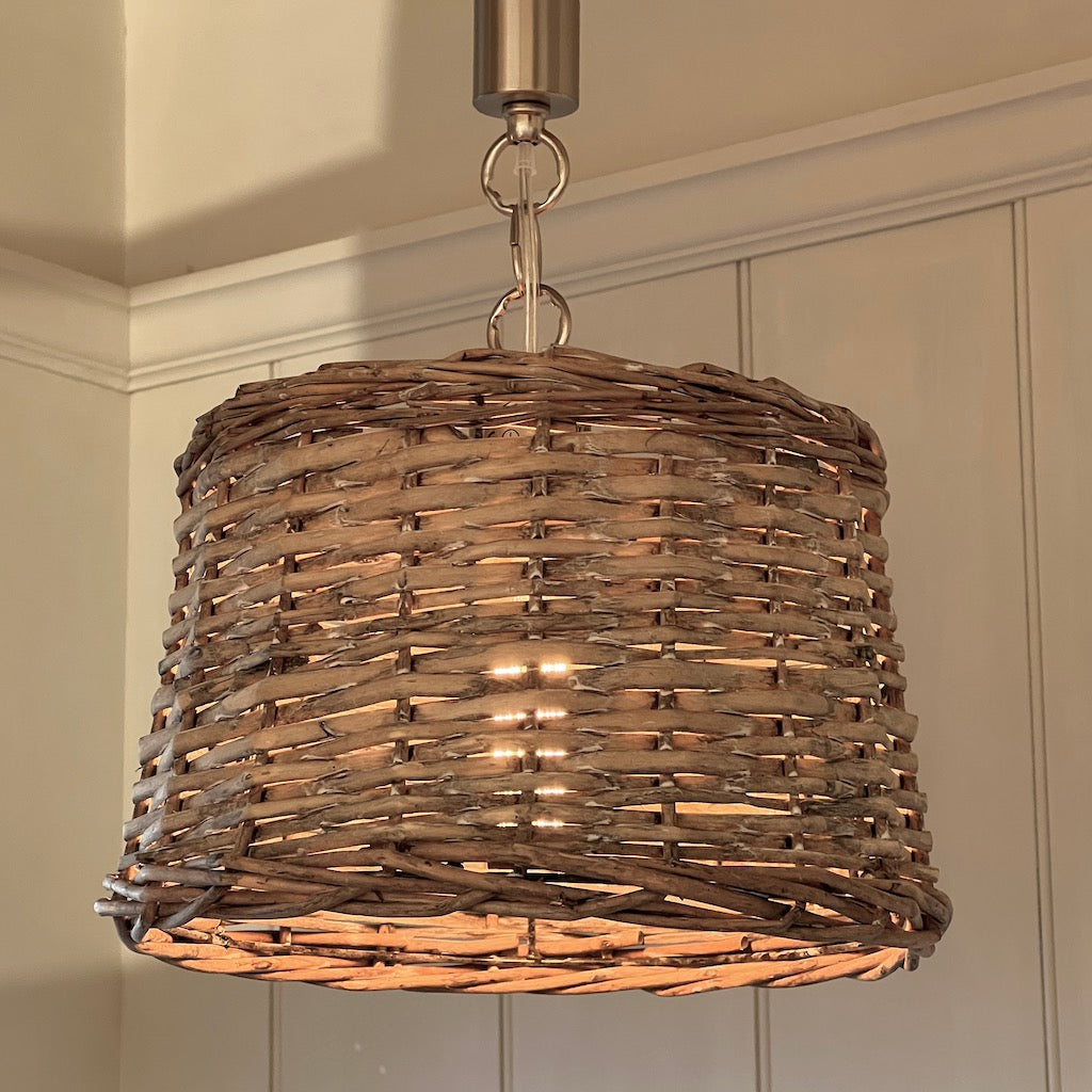 Wicker Pendant Shade 30 cm