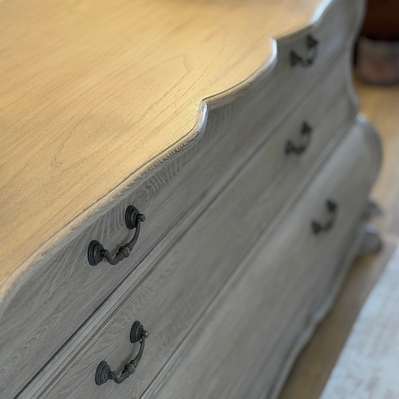 Reclaimed Elm 'French Style' 3 Drawer Chest 190cm