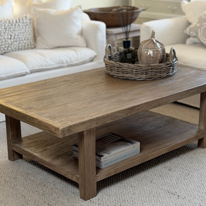 Reclaimed Elm Rectangular Coffee Table 140cm