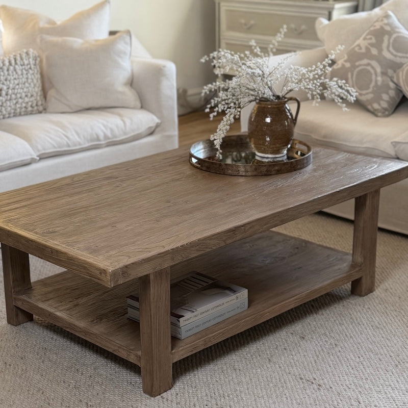 Reclaimed Elm Rectangular Coffee Table 140cm