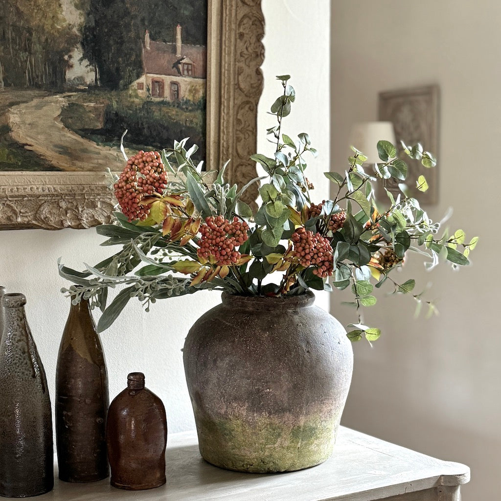Aged Effect Terracotta Large Etna Vase