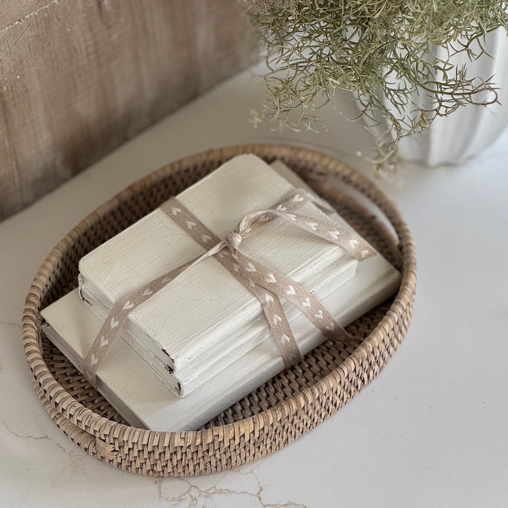 Rattan Coastal Oval Bath Tray