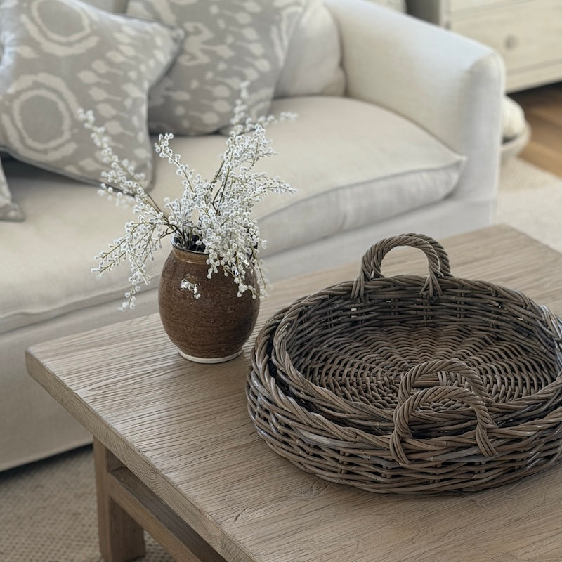 Reclaimed Elm Square Coffee Table Light 105cm