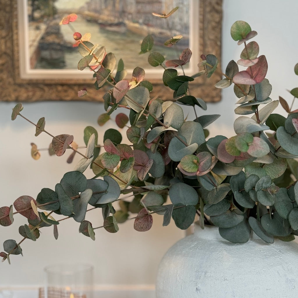 Faux Blush Eucalyptus Spray