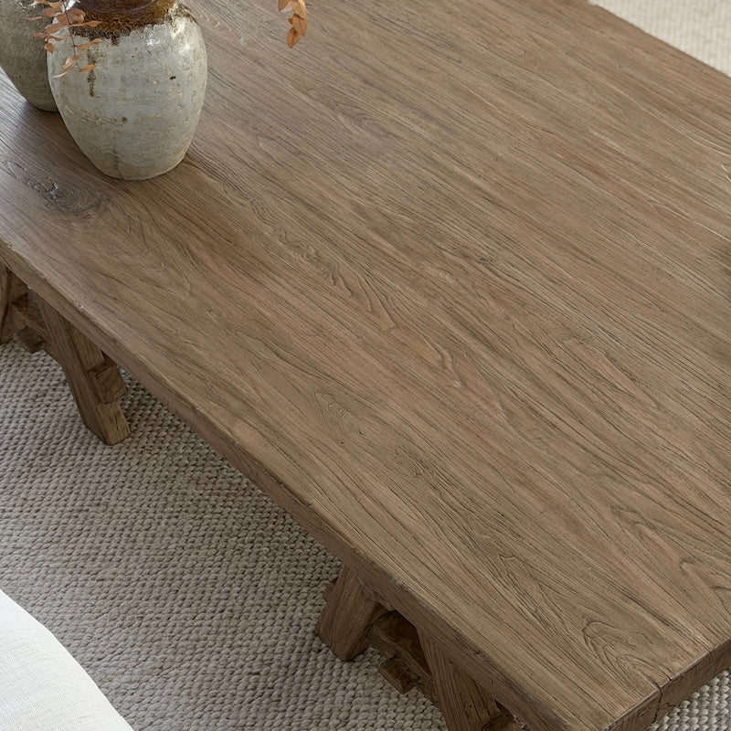 Reclaimed Elm A-Frame Coffee Table Large 170cm
