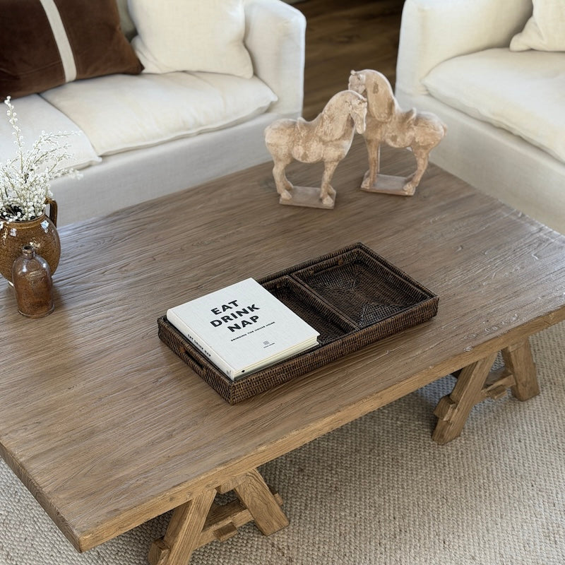Reclaimed Elm A-Frame Coffee Table Large 170cm