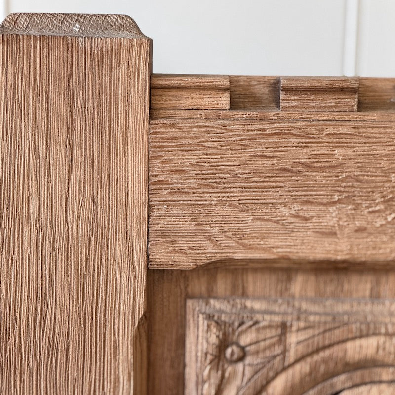 Vintage Oak Belgian Storage Bench 1900's